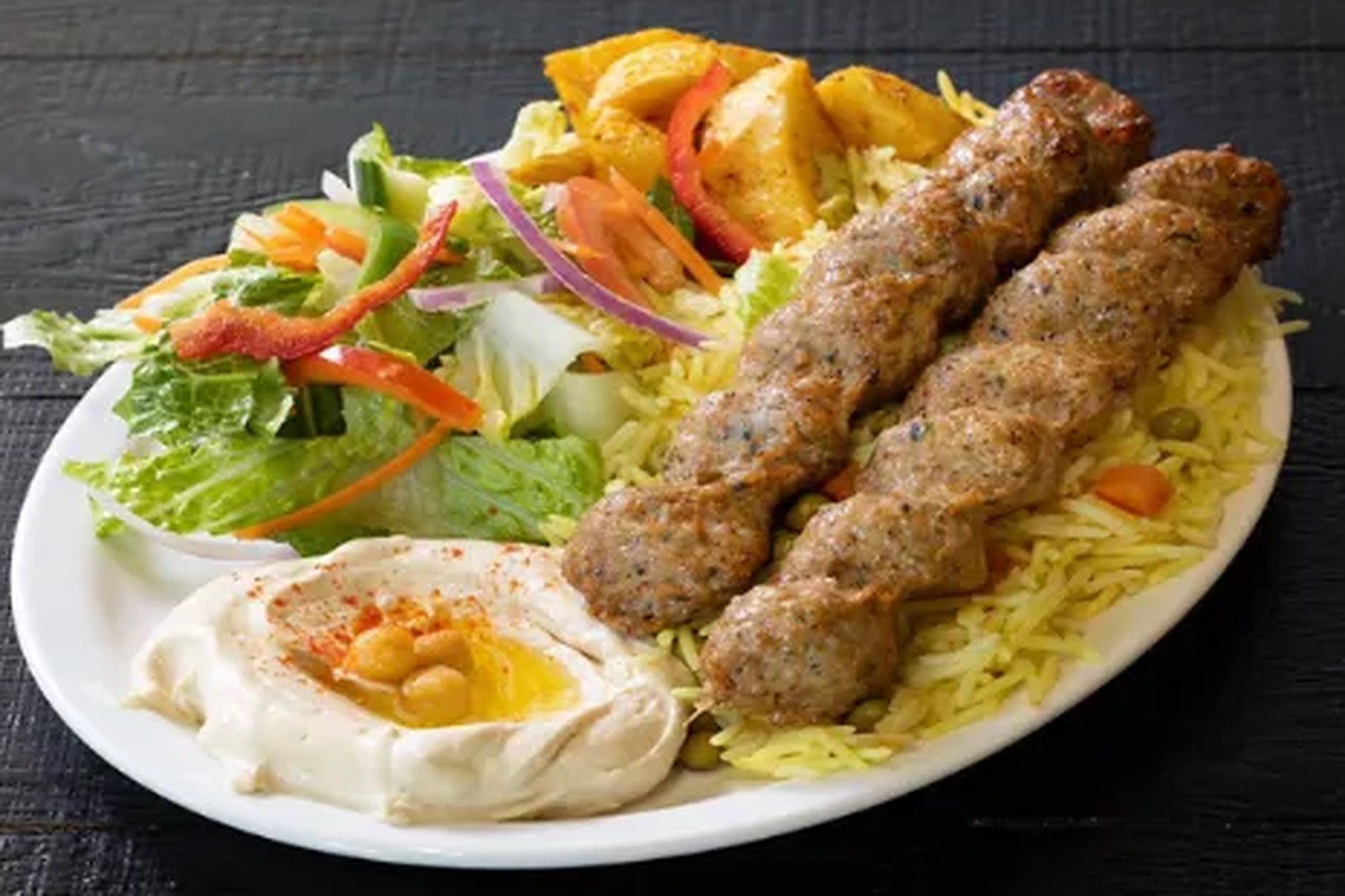 Chicken Kabab Plate Chicken Kabab (Kafta) Plate